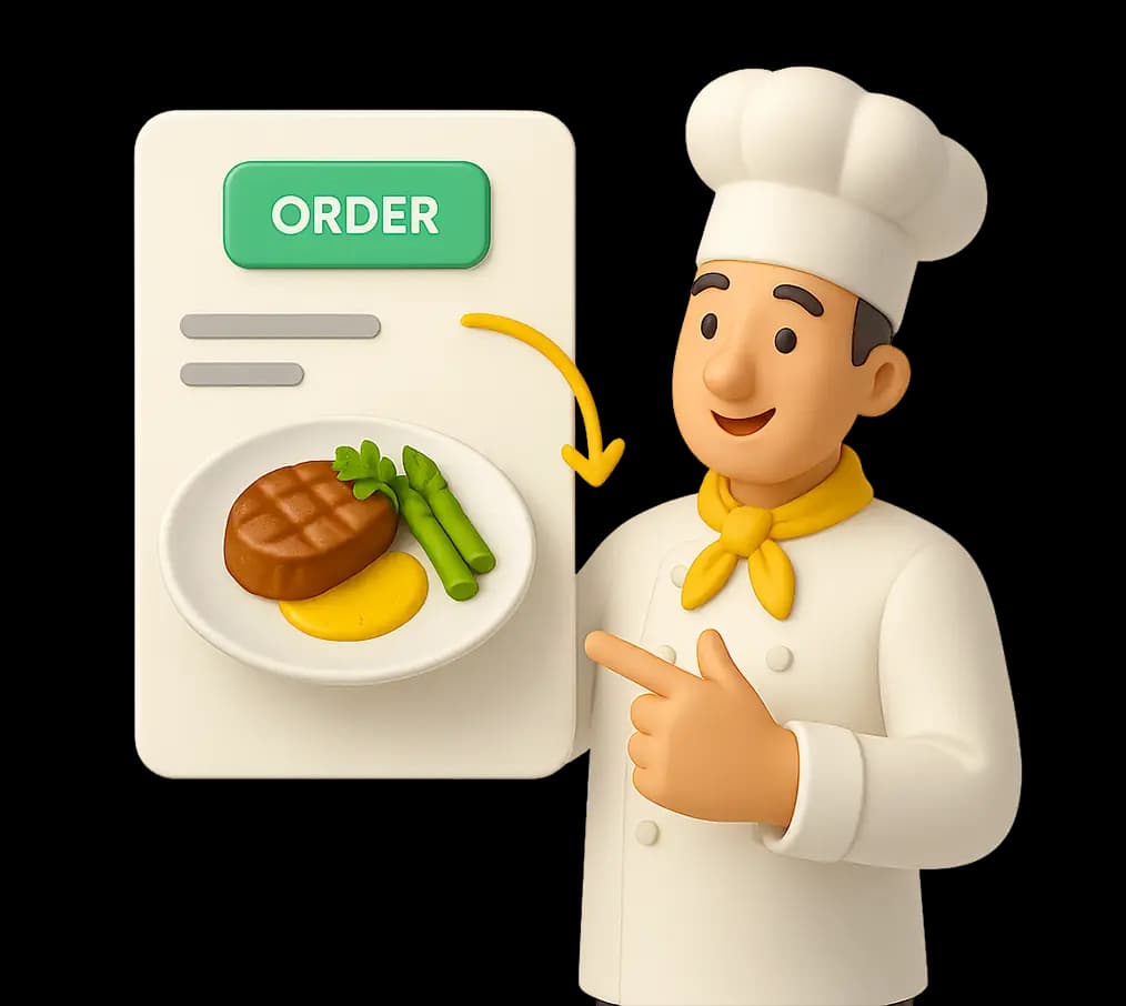 Mise en valeur d'un plat avec éclairage professionnel